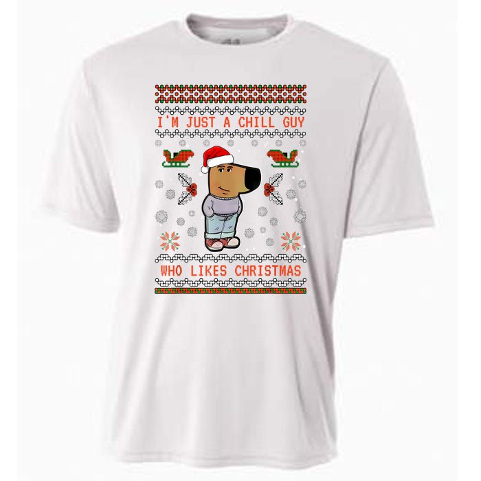 IM Just A Chill Guy Who Likes Christmas My New Character Cooling Performance Crew T-Shirt