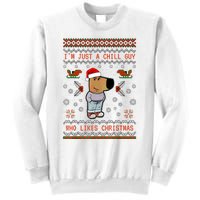 IM Just A Chill Guy Who Likes Christmas My New Character Sweatshirt