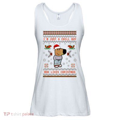 IM Just A Chill Guy Who Likes Christmas My New Character Ladies Essential Flowy Tank