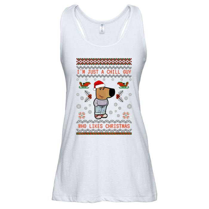 IM Just A Chill Guy Who Likes Christmas My New Character Ladies Essential Flowy Tank