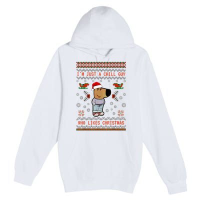 IM Just A Chill Guy Who Likes Christmas My New Character Premium Pullover Hoodie