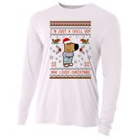 IM Just A Chill Guy Who Likes Christmas My New Character Cooling Performance Long Sleeve Crew