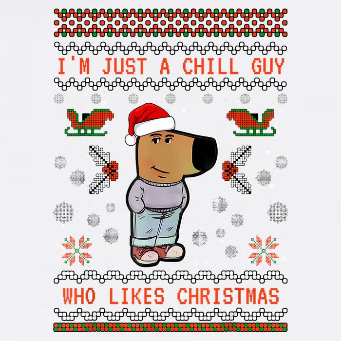 IM Just A Chill Guy Who Likes Christmas My New Character Trucker Hat