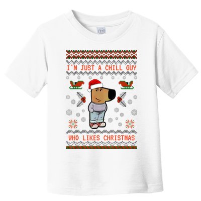 IM Just A Chill Guy Who Likes Christmas My New Character Toddler T-Shirt