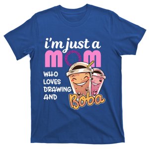 Im Just A Mom Who Loves Drawing Mothers Day Appreciation Gift T-Shirt