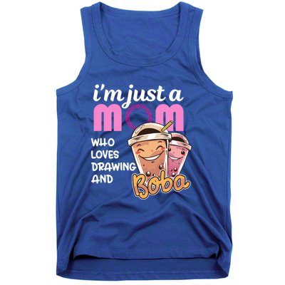 Im Just A Mom Who Loves Drawing Mothers Day Appreciation Gift Tank Top