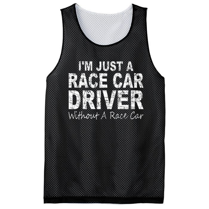 IM Just A Race Car Driver Without A Race Car Saying Mesh Reversible Basketball Jersey Tank