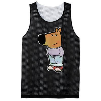 IM Just A Chill Guy Funny Meme Funny Chill Dog Meme Mesh Reversible Basketball Jersey Tank