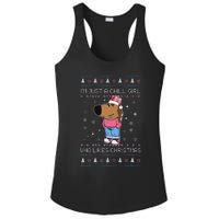 IM Just A Chill Girl Who Likes Christmas Ugly Sweater Ladies PosiCharge Competitor Racerback Tank