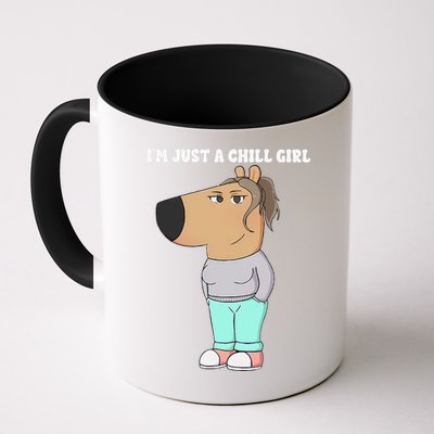 Im Just A Chill Girl Meme Funny Chill Girl Gift Mug