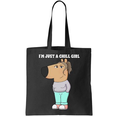 Im Just A Chill Girl Meme Funny Chill Girl Gift Bag