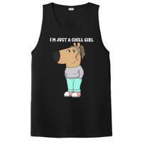 Im Just A Chill Girl Meme Funny Chill Girl Gift PosiCharge Competitor Tank