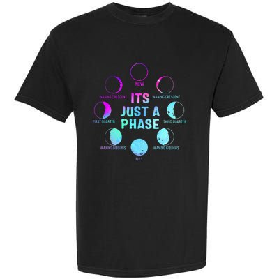 Its Just A Phase Celestial Moon Lunar Cycle Astronomy Garment-Dyed Heavyweight T-Shirt