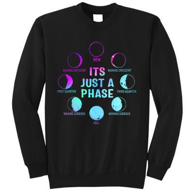 Its Just A Phase Celestial Moon Lunar Cycle Astronomy Sweatshirt