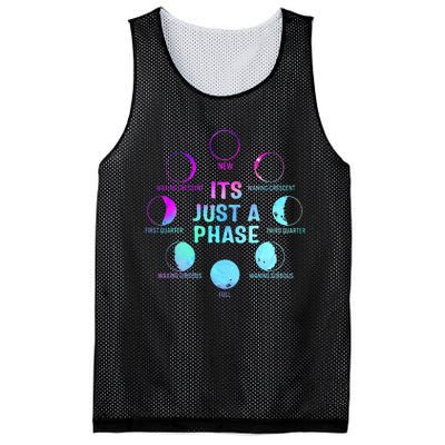 Its Just A Phase Celestial Moon Lunar Cycle Astronomy Mesh Reversible Basketball Jersey Tank