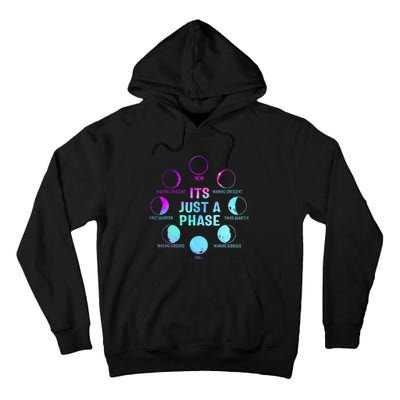 Its Just A Phase Celestial Moon Lunar Cycle Astronomy Tall Hoodie