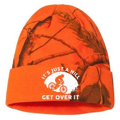 It's Just A Hill Get Over It Funny MTB Mountain Bike Kati Licensed 12" Camo Beanie