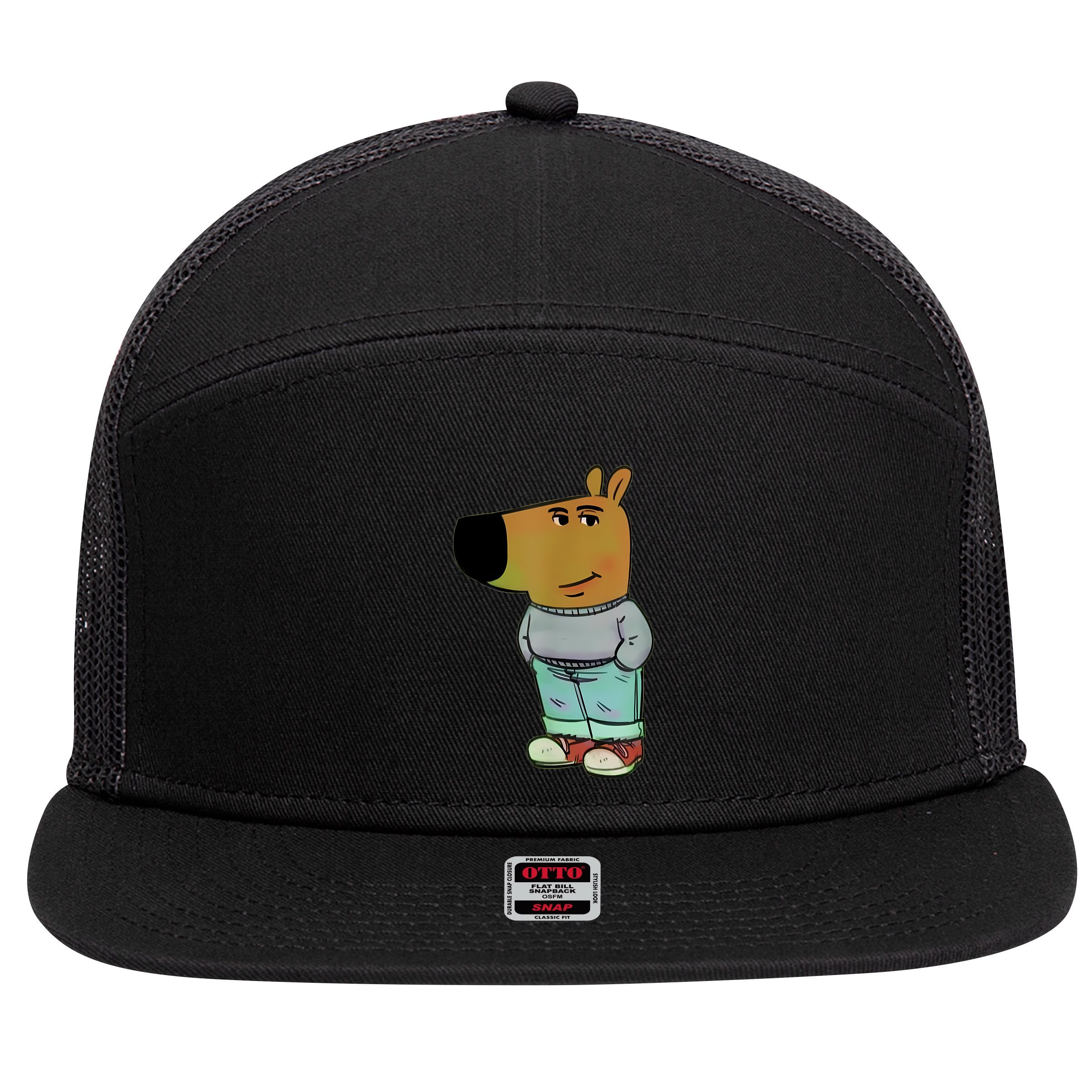 IM Just A Chill Guys 7 Panel Mesh Trucker Snapback Hat