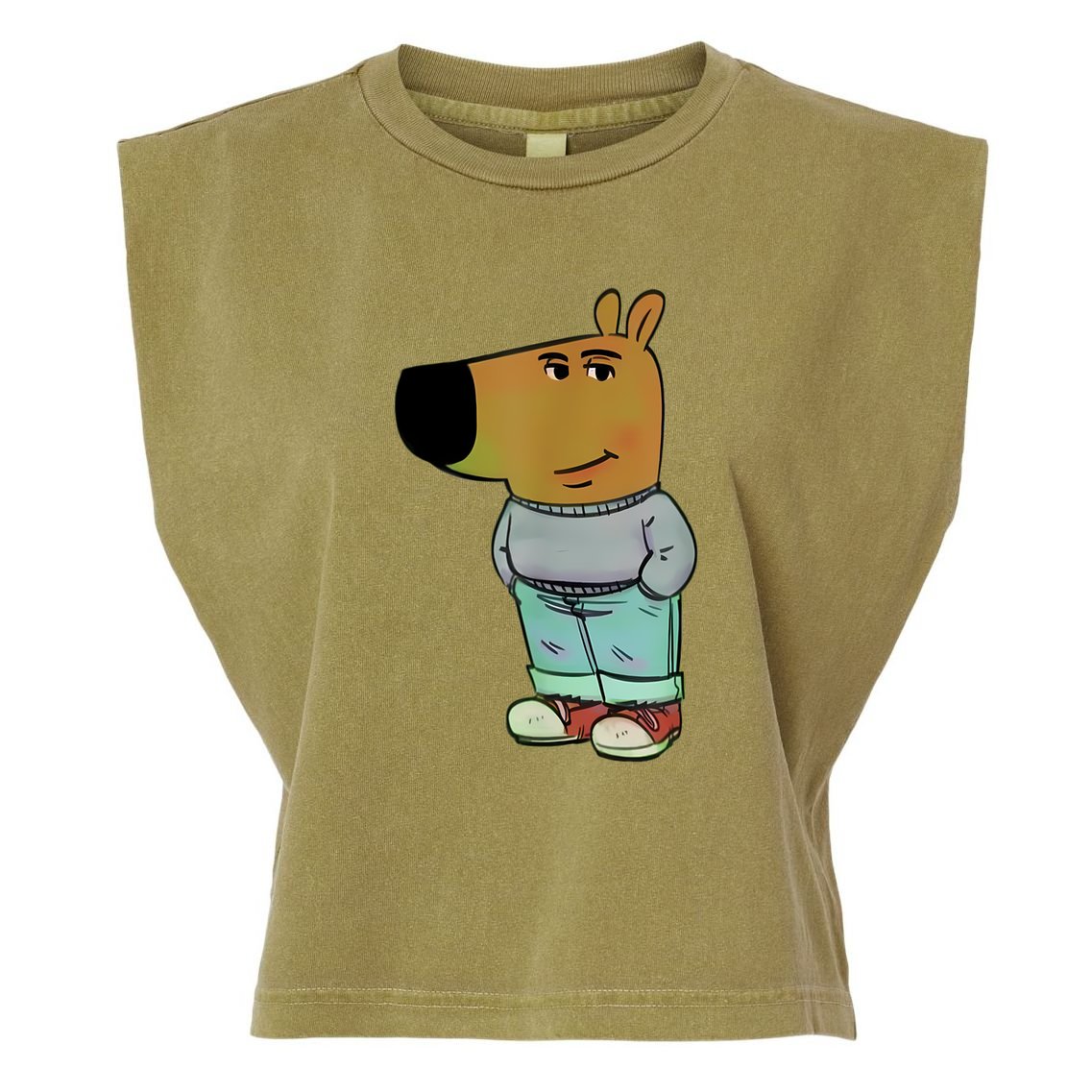IM Just A Chill Guys Garment-Dyed Women's Muscle Tee