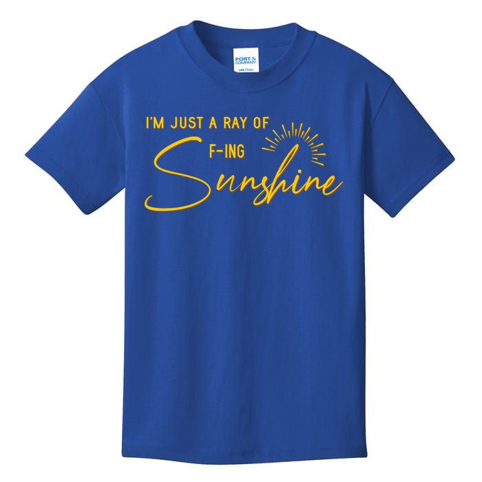 IM Just A Ray Of Fing Sunshine Sarcastic Funny Adult Humor Gift Kids T-Shirt