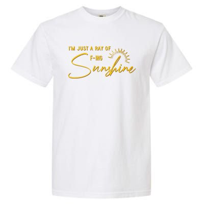 IM Just A Ray Of Fing Sunshine Sarcastic Funny Adult Humor Gift Garment-Dyed Heavyweight T-Shirt