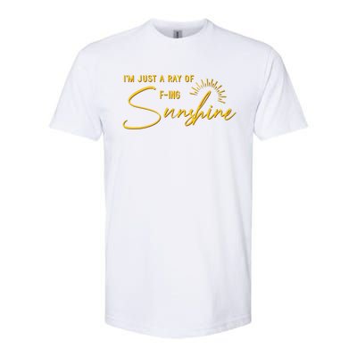 IM Just A Ray Of Fing Sunshine Sarcastic Funny Adult Humor Gift Softstyle CVC T-Shirt