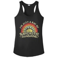 Im Just A Ray Of Sarcastic Sunshine Novelty Humor Sarcastic Ladies PosiCharge Competitor Racerback Tank