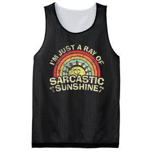 Im Just A Ray Of Sarcastic Sunshine Novelty Humor Sarcastic Mesh Reversible Basketball Jersey Tank