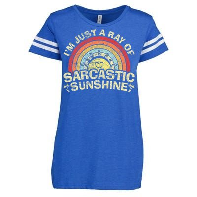 Im Just A Ray Of Sarcastic Sunshine Novelty Humor Sarcastic Enza Ladies Jersey Football T-Shirt