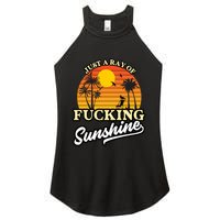 IM Just A Ray Of Fucking Sunshine Funny Sarcastic Funny Gift Women's Perfect Tri Rocker Tank