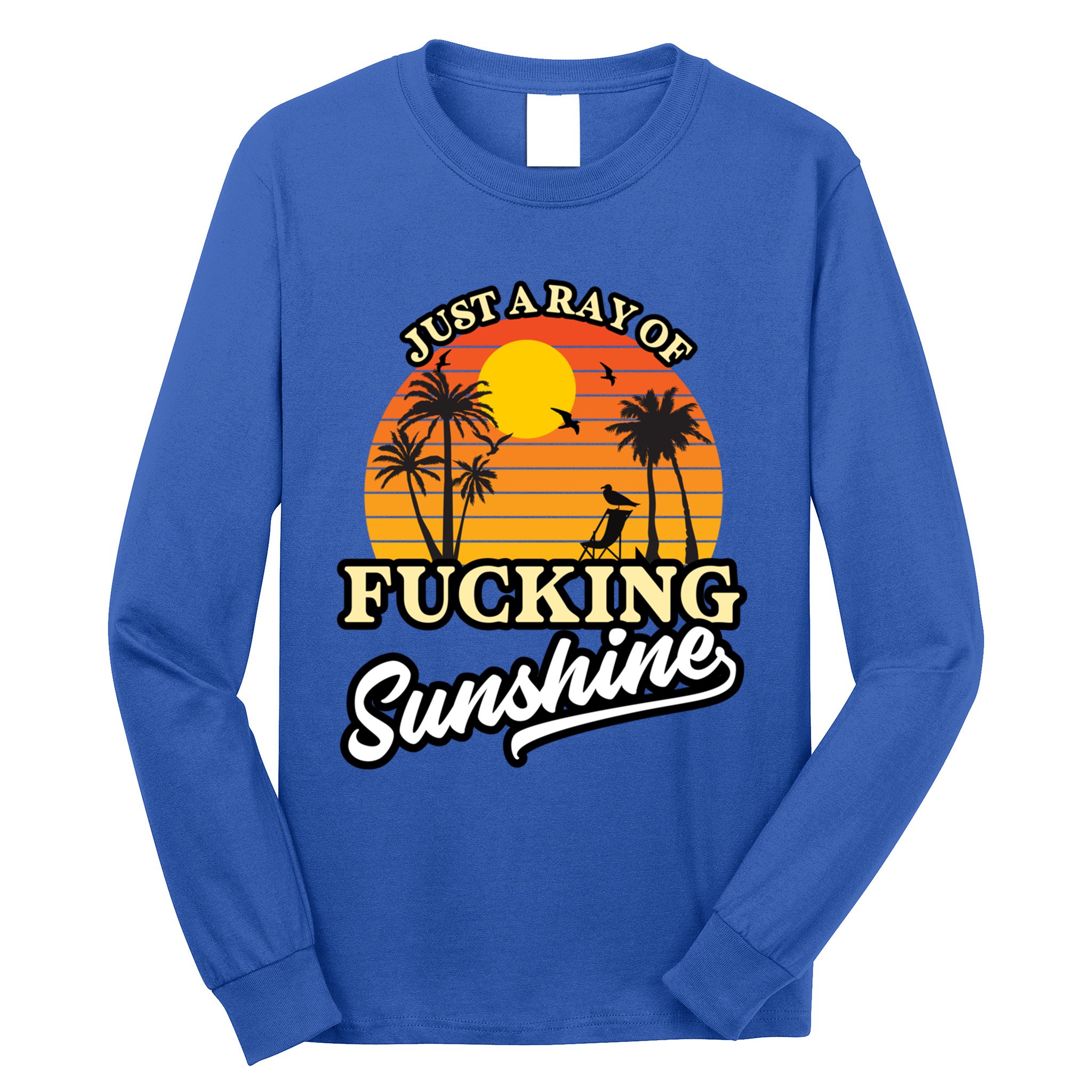 IM Just A Ray Of Fucking Sunshine Funny Sarcastic Funny Gift Long Sleeve Shirt