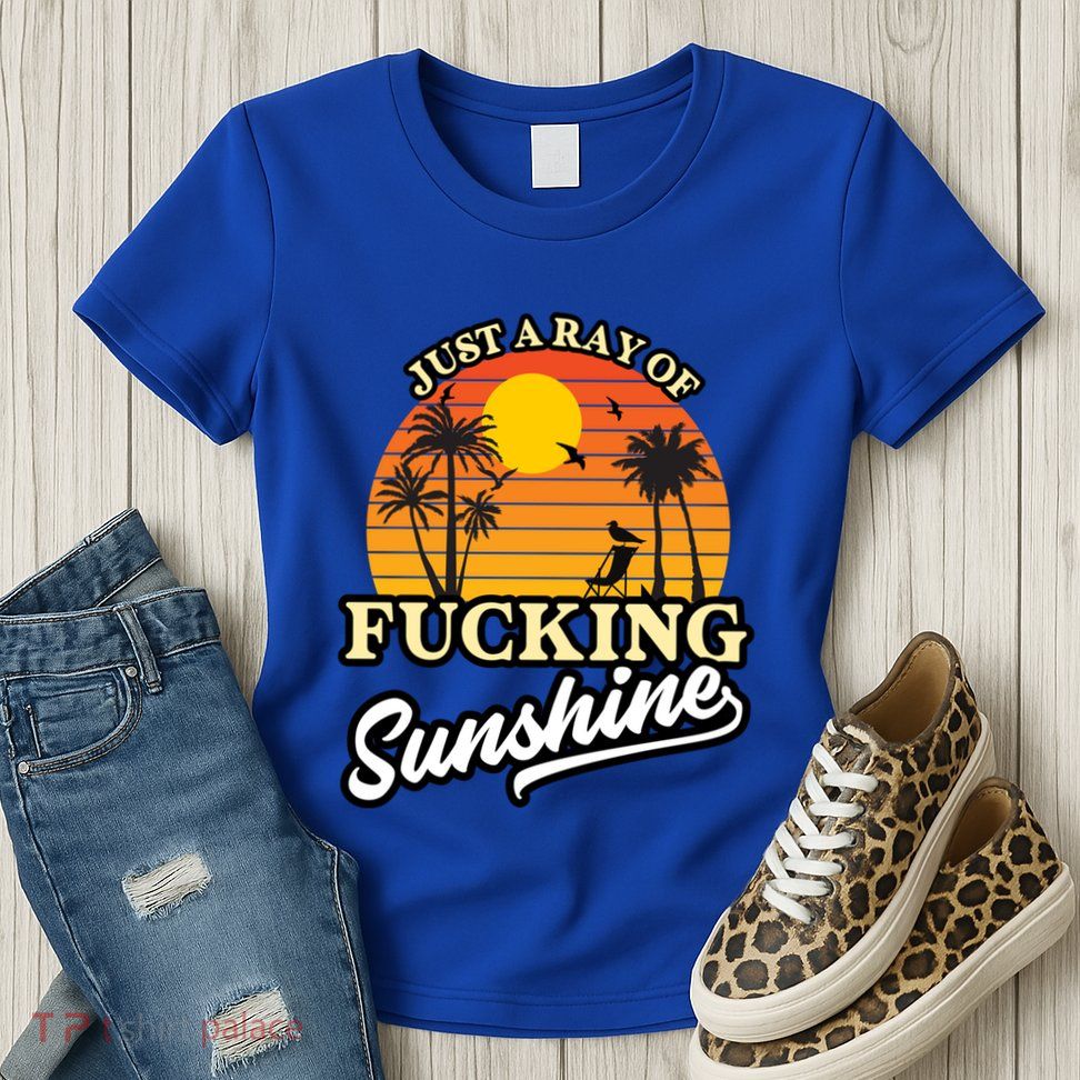 IM Just A Ray Of Fucking Sunshine Funny Sarcastic Funny Gift Womens T-Shirt