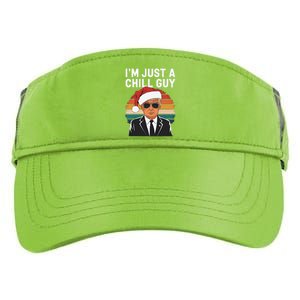 IM Just A Chill Guys Funny Trump Santa Hat Christmas Adult Drive Performance Visor