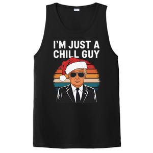 IM Just A Chill Guys Funny Trump Santa Hat Christmas PosiCharge Competitor Tank