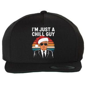 IM Just A Chill Guys Funny Trump Santa Hat Christmas Wool Snapback Cap