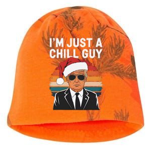 IM Just A Chill Guys Funny Trump Santa Hat Christmas Kati - Camo Knit Beanie