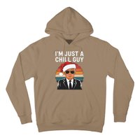 IM Just A Chill Guys Funny Trump Santa Hat Christmas Hoodie