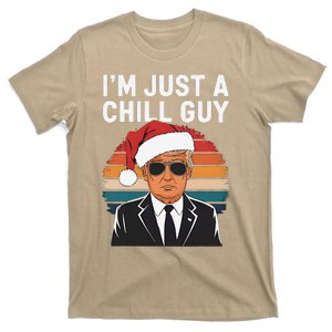 IM Just A Chill Guys Funny Trump Santa Hat Christmas T-Shirt