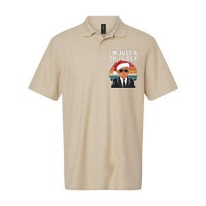 IM Just A Chill Guys Funny Trump Santa Hat Christmas Softstyle Adult Sport Polo