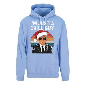 IM Just A Chill Guys Funny Trump Santa Hat Christmas Unisex Surf Hoodie