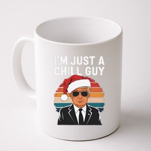 IM Just A Chill Guys Funny Trump Santa Hat Christmas Coffee Mug