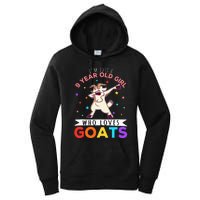 I'm Just A 9 Year Old Girl Who Loves Goats Goat Girl Women's Pullover Hoodie