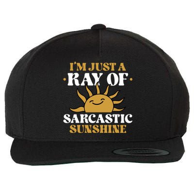 IM Just A Ray Of Sarcastic Sunshine Humor Sarcastic Cool Gift Wool Snapback Cap