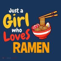 IM Just A Girl Who Loves Ra Cute Noodle Foodie Poster