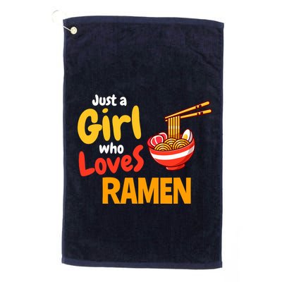 IM Just A Girl Who Loves Ra Cute Noodle Foodie Golf Towel