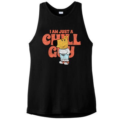 IM Just A Chill Guy Funny Meme Ladies PosiCharge Tri-Blend Wicking Tank