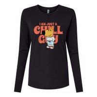 IM Just A Chill Guy Funny Meme Womens Cotton Relaxed Long Sleeve T-Shirt