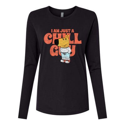 IM Just A Chill Guy Funny Meme Womens Cotton Relaxed Long Sleeve T-Shirt