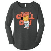 IM Just A Chill Guy Funny Meme Women's Perfect Tri Tunic Long Sleeve Shirt