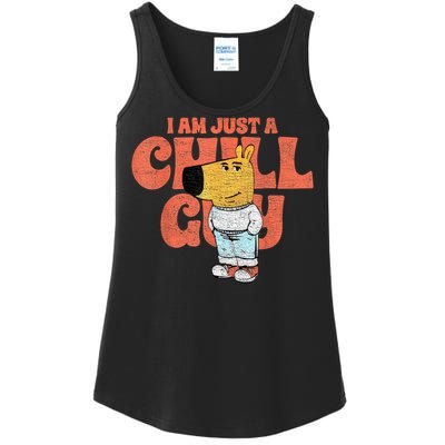 IM Just A Chill Guy Funny Meme Ladies Essential Tank